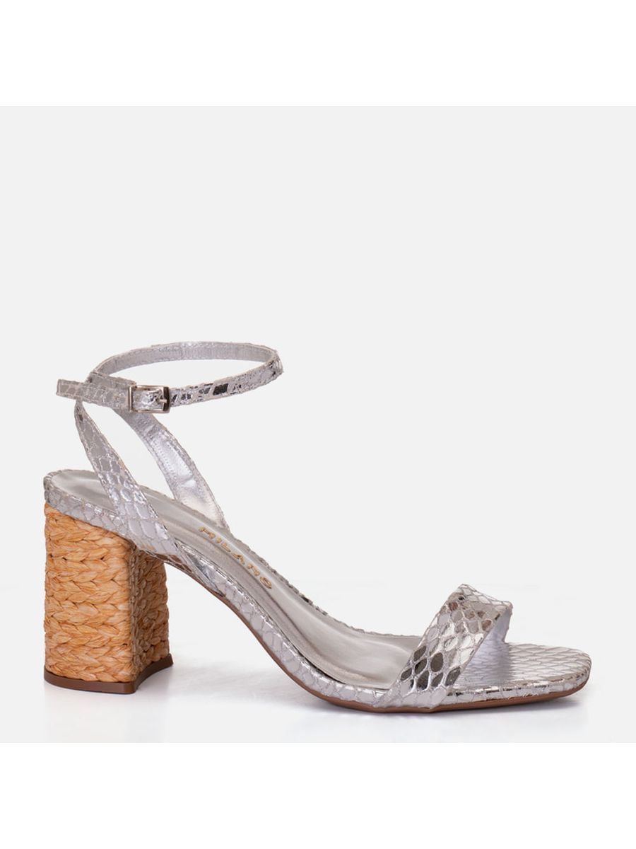 Sandália Feminino Milano Prata 13884