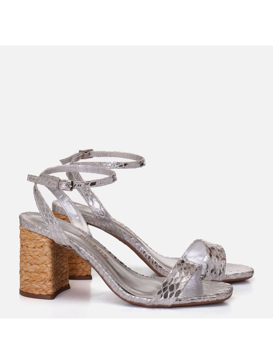 Sandália Feminino Milano Prata 13884