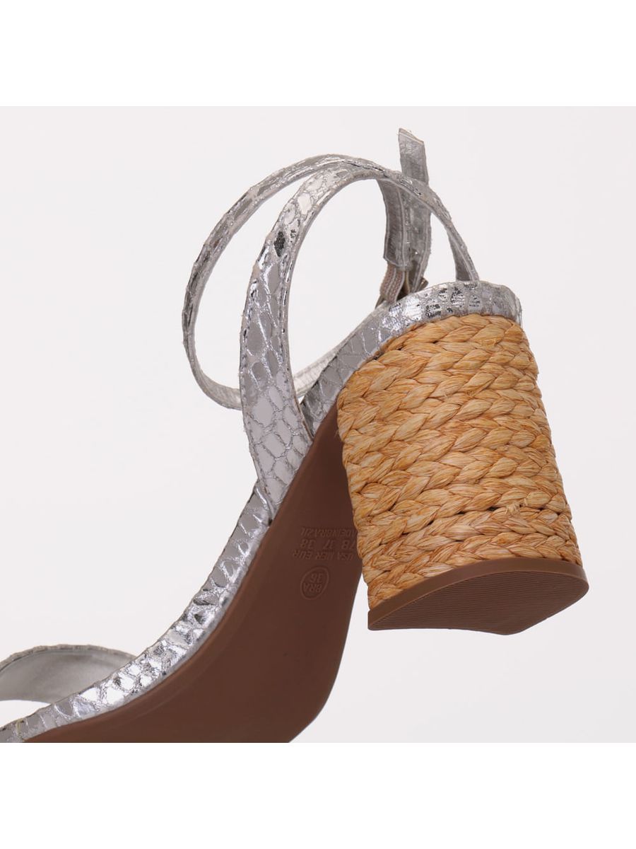 Sandália Feminino Milano Prata 13884