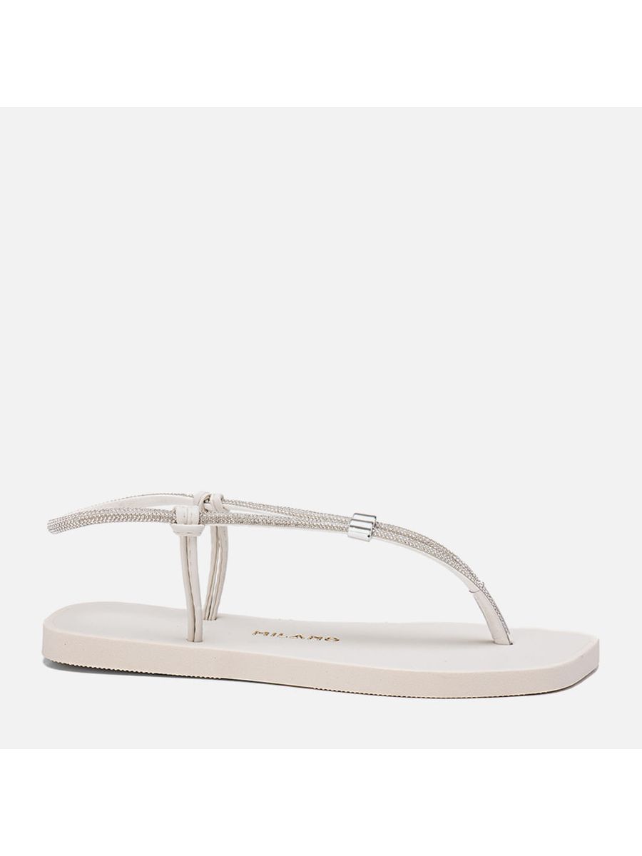 Rasteiras-flats Feminino Milano Off White 13932