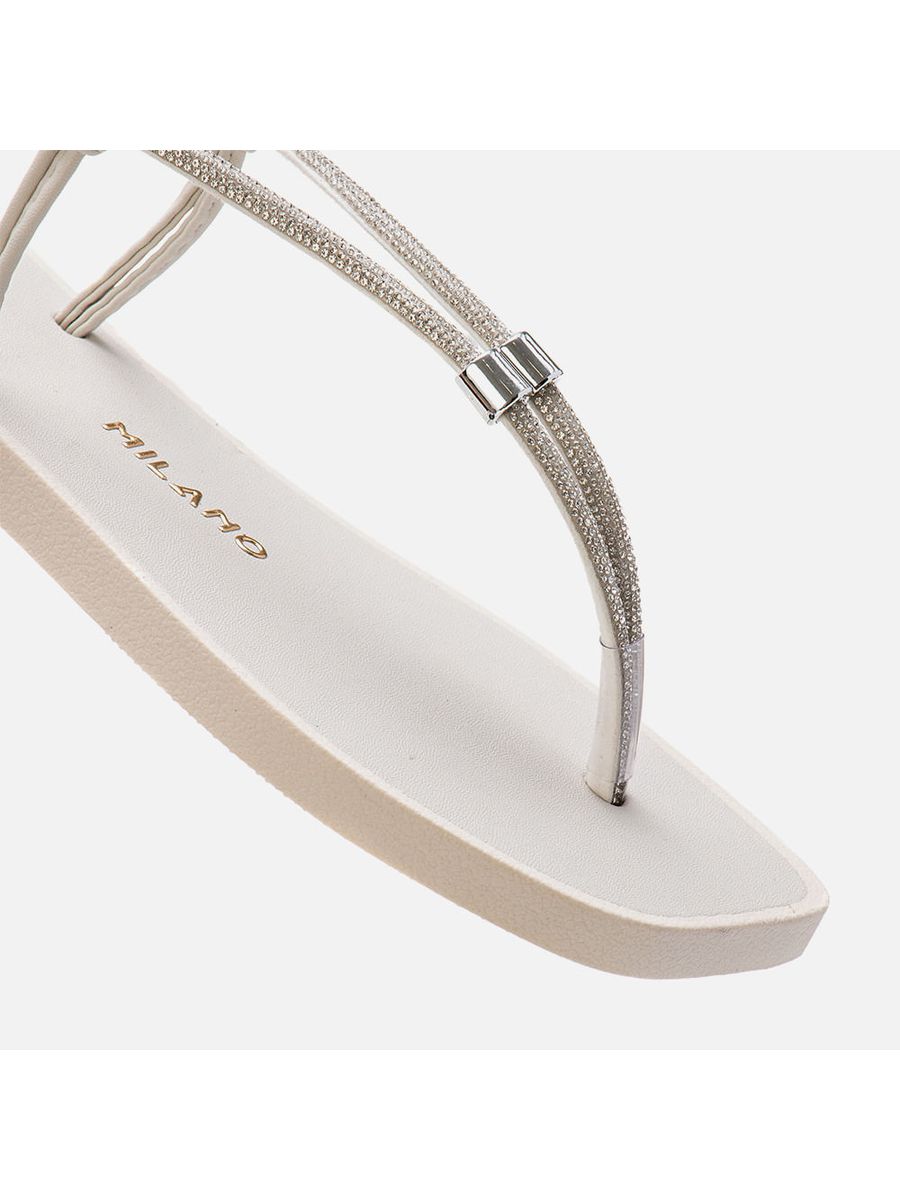 Rasteiras-flats Feminino Milano Off White 13932