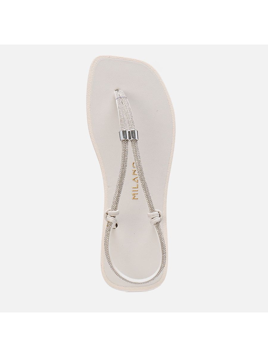 Rasteiras-flats Feminino Milano Off White 13932