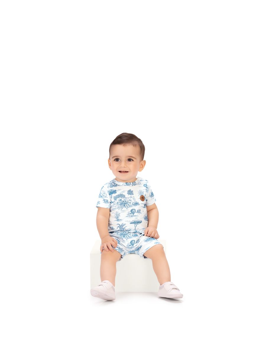 Romper Masc Leao Bco Milon N/i