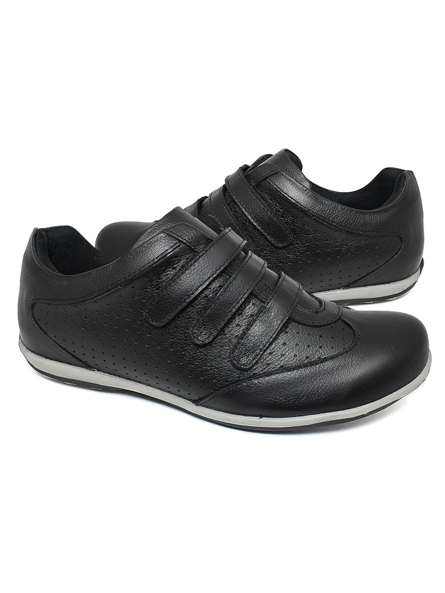 Tênis Feminino Extra Conforto em Couro Legítimo - 40025 - Preto PRETO