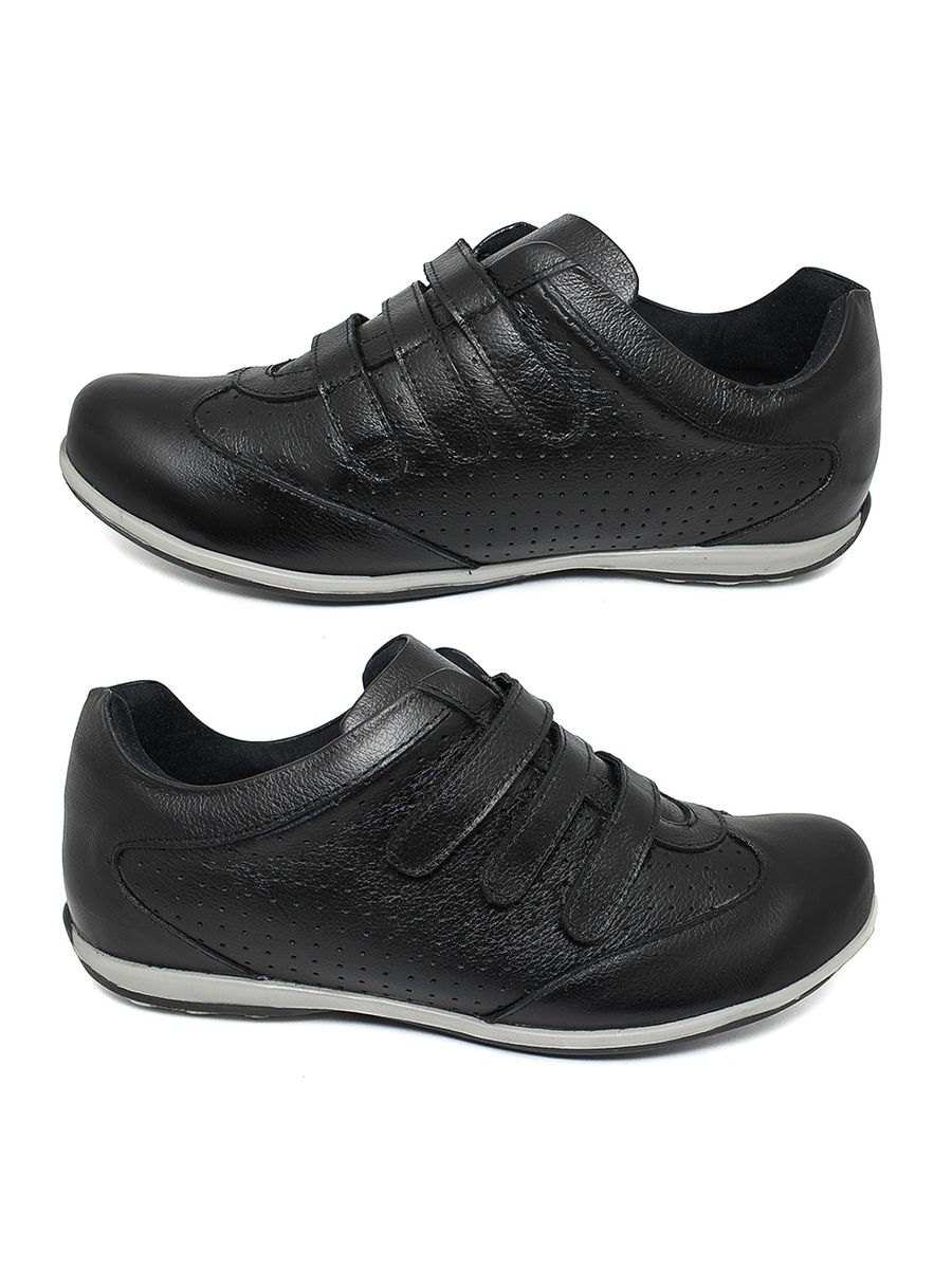 Tênis Feminino Extra Conforto em Couro Legítimo - 40025 - Preto PRETO