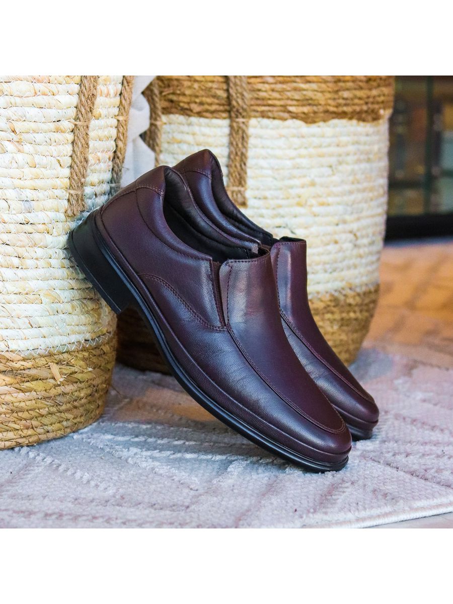Sapato Masculino Confortável em Couro Legítimo - 960003 - Café CAFE