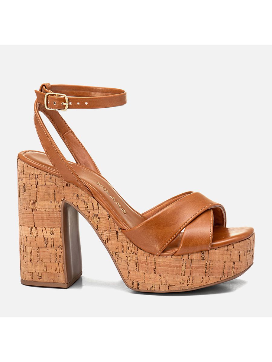 Anabela Feminino Milano Caramelo 13809