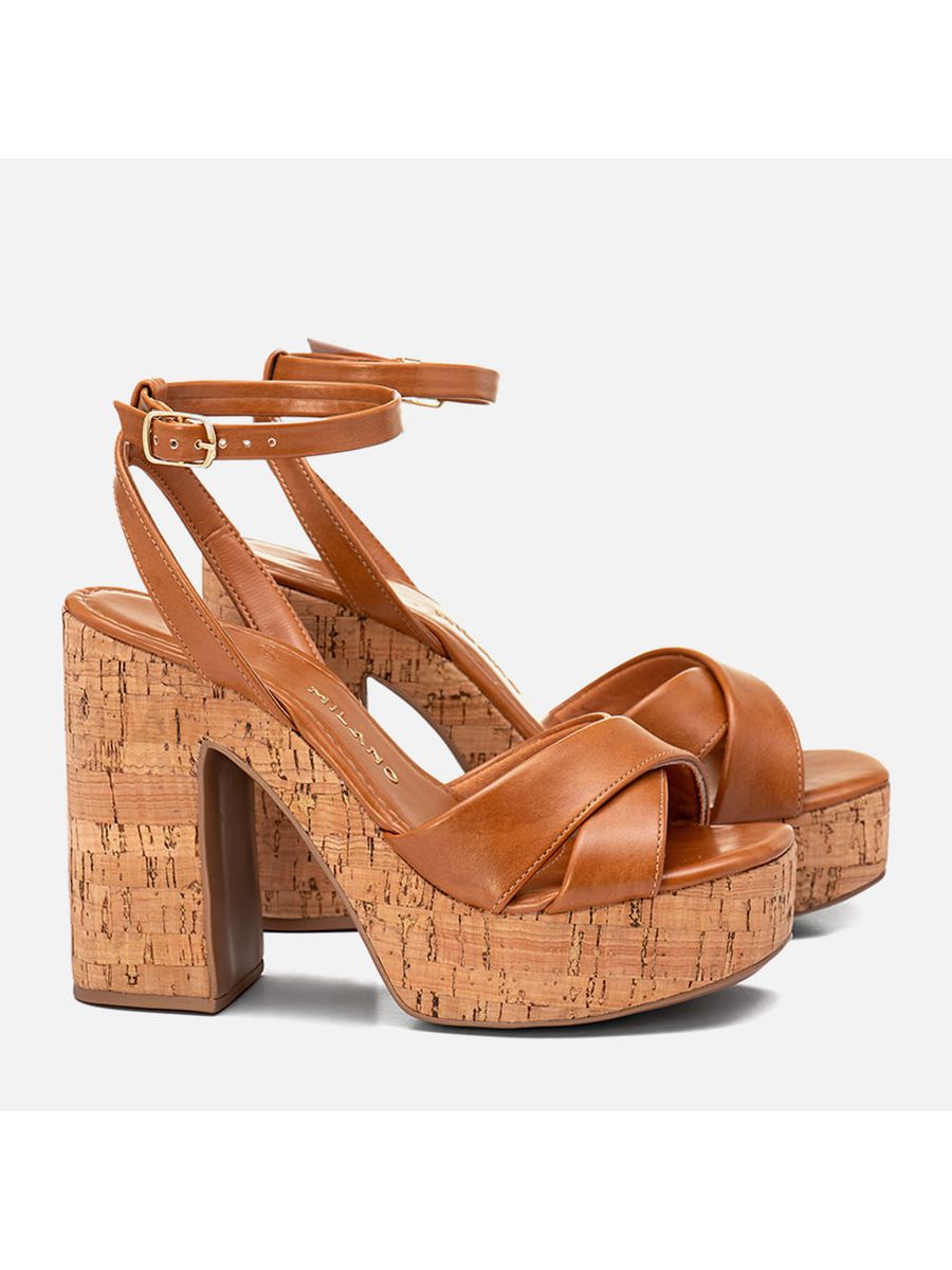 Anabela Feminino Milano Caramelo 13809