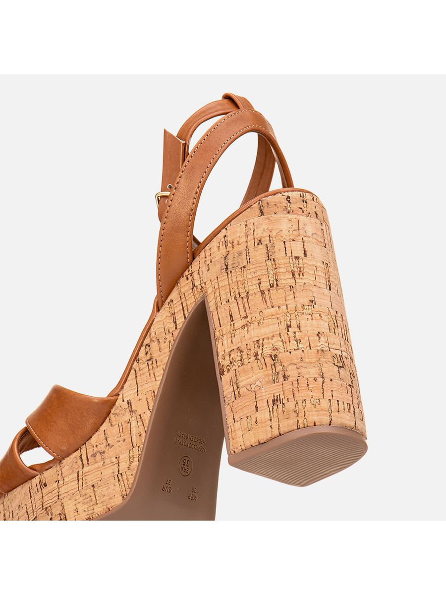 Anabela Feminino Milano Caramelo 13809