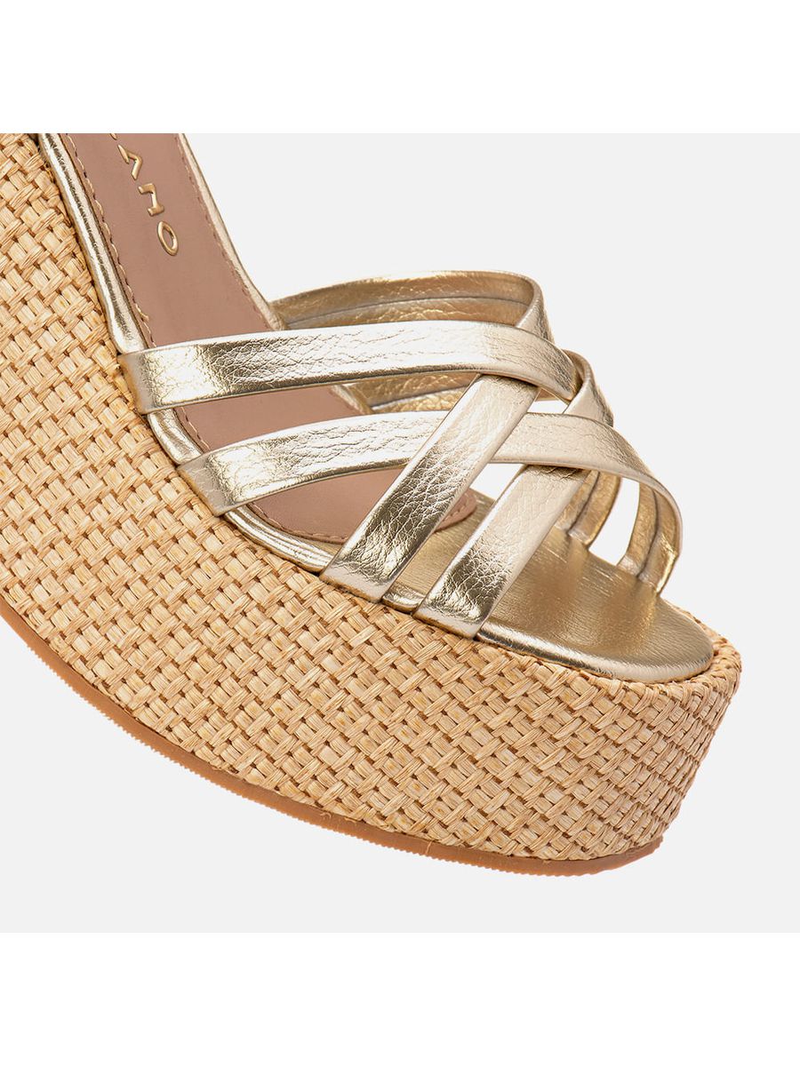 Anabela Feminino Milano Ouro Light 13808