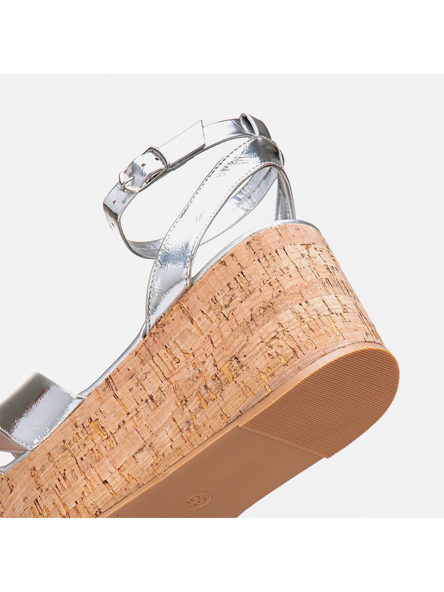 Anabela Feminino Milano Prata 13807