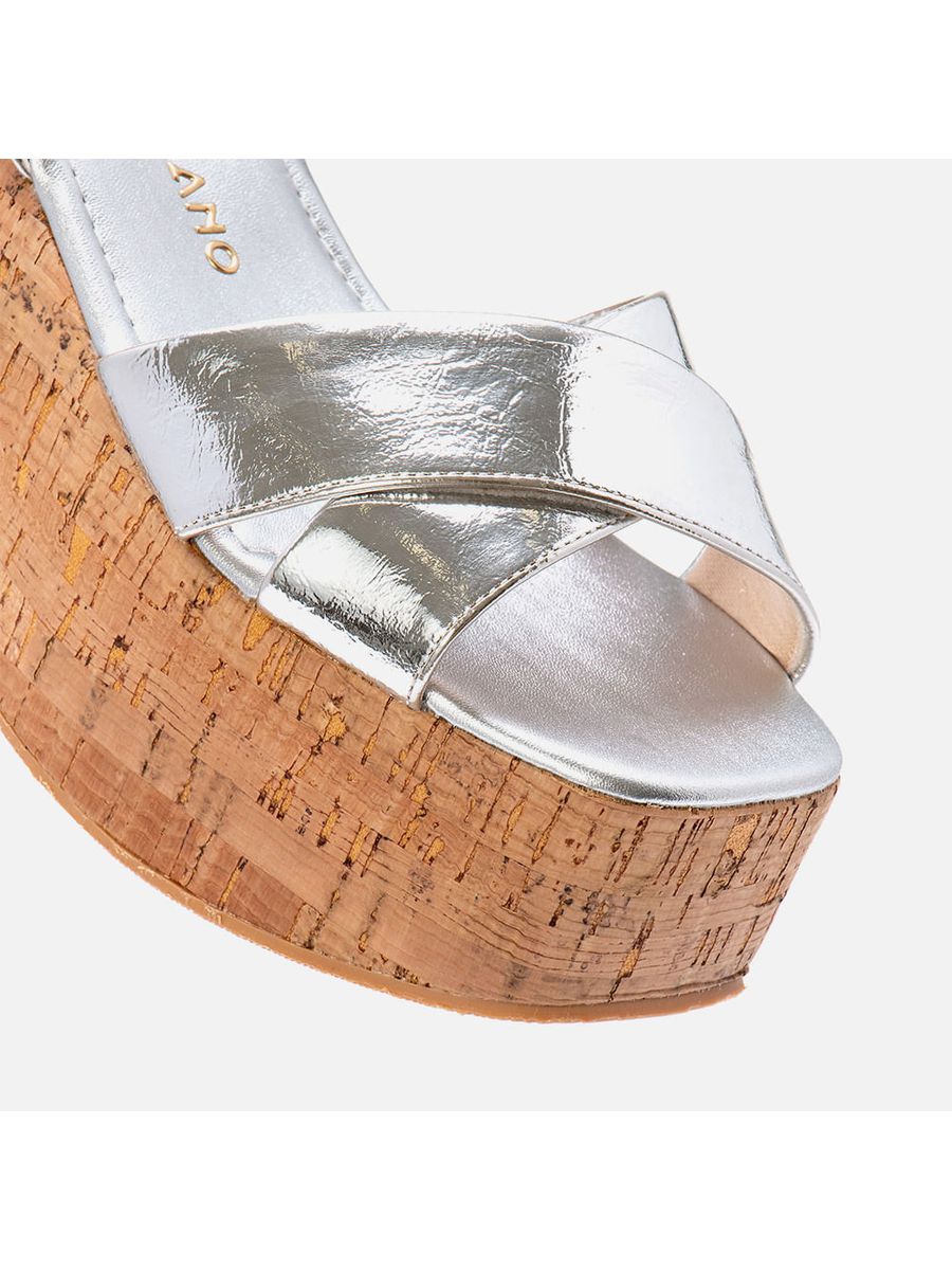 Anabela Feminino Milano Prata 13807