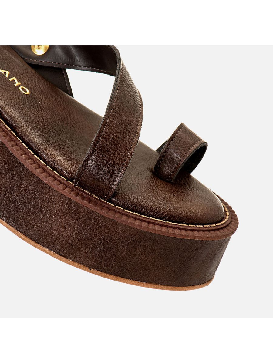 Plataforma Feminino Milano Marrom 14186