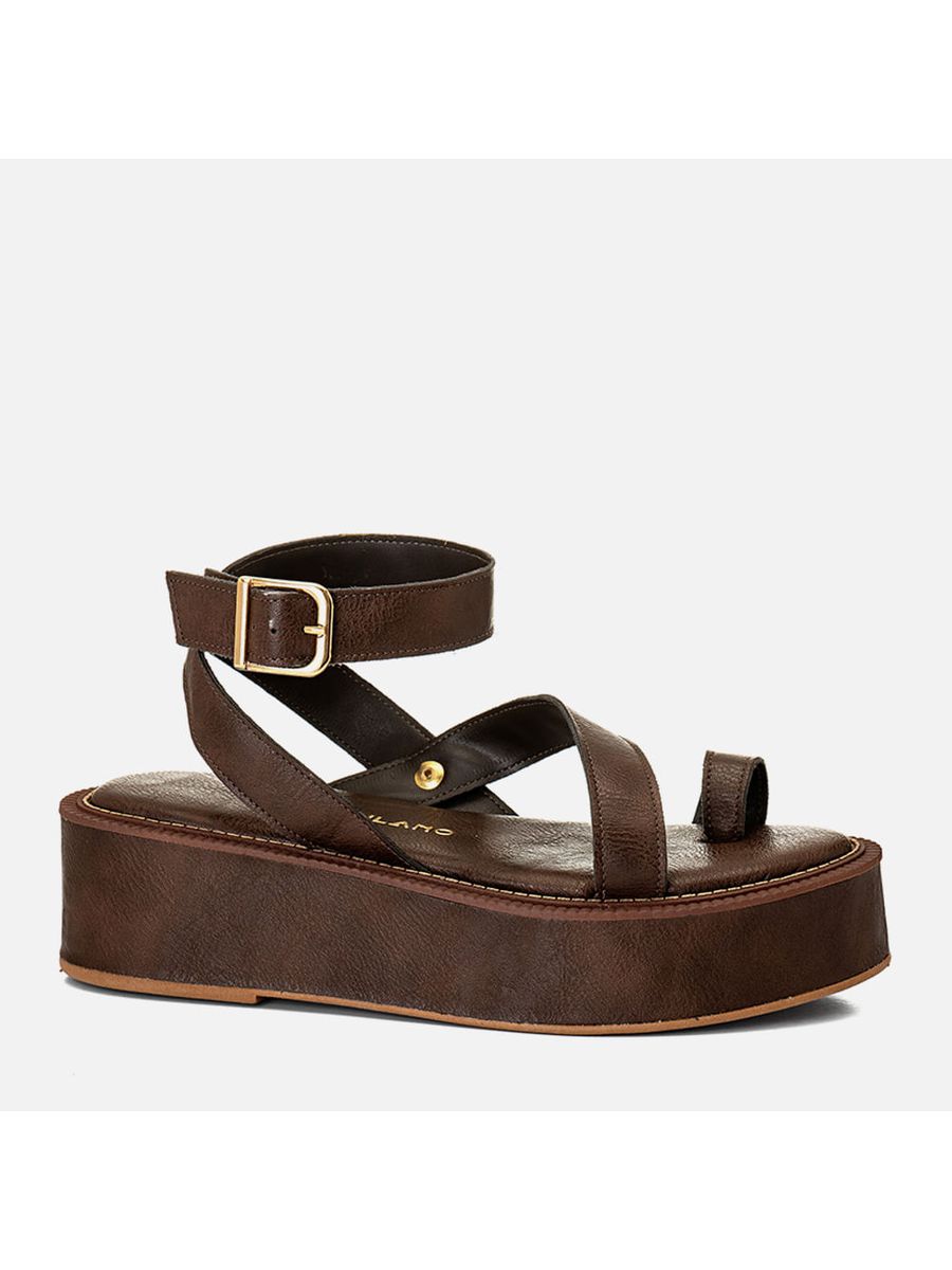 Plataforma Feminino Milano Marrom 14186