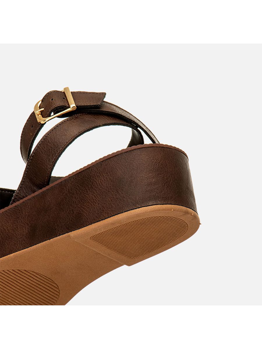 Plataforma Feminino Milano Marrom 14186