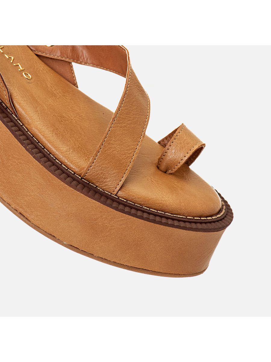 Plataforma Feminino Milano Palha 14186