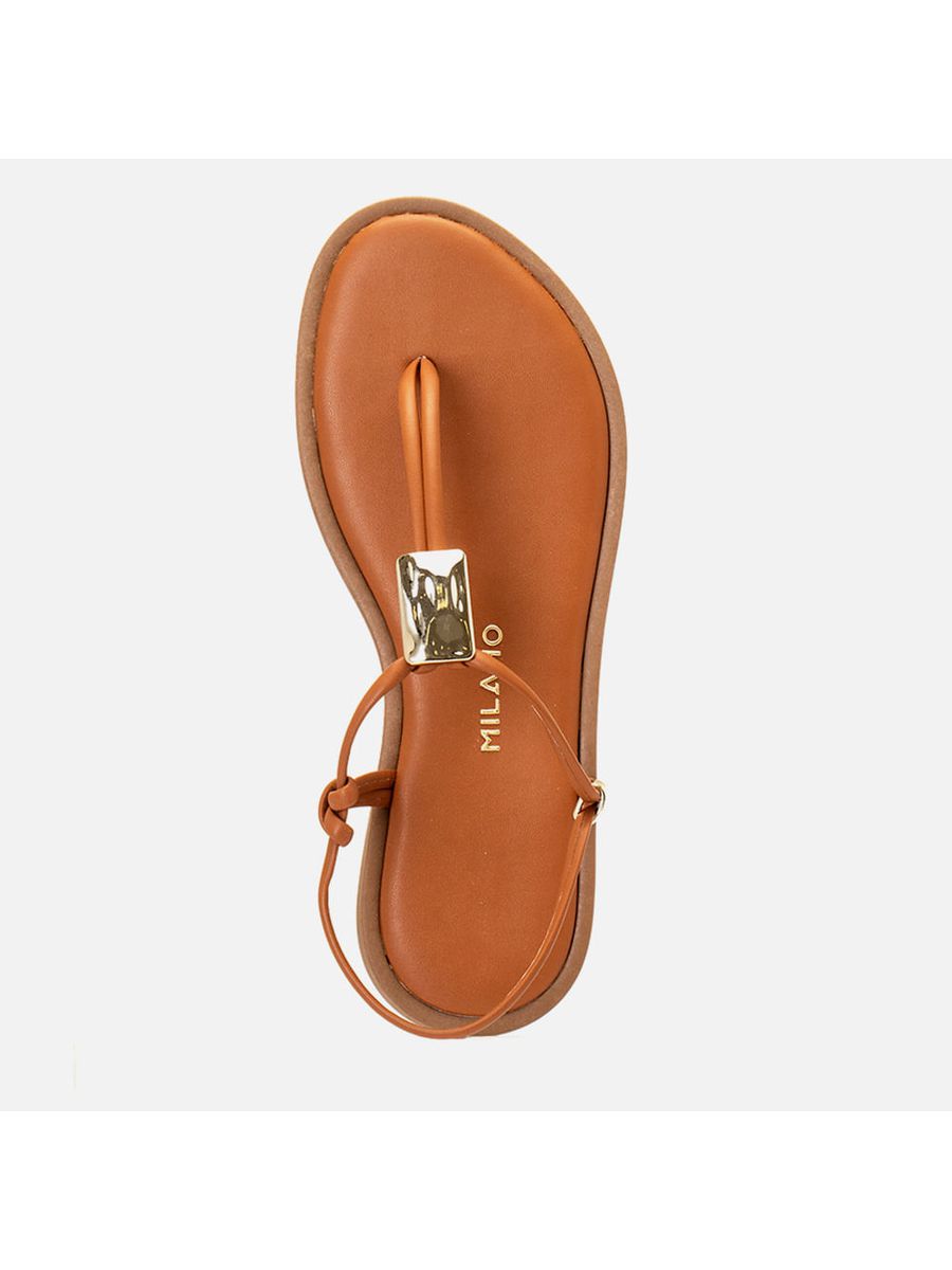 Rasteiras-flats Feminino Milano Caramelo 14218