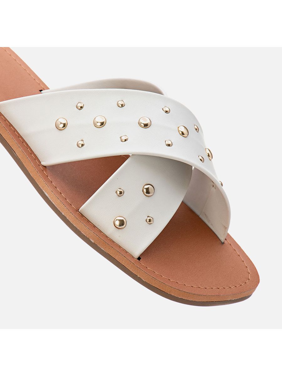 Rasteiras-flats Feminino Milano Off White 13420