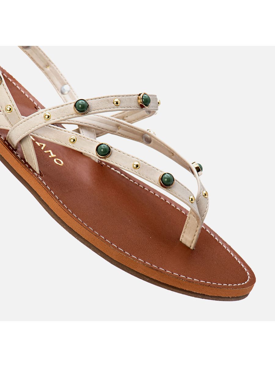 Rasteiras-flats Feminino Milano Off White 13837