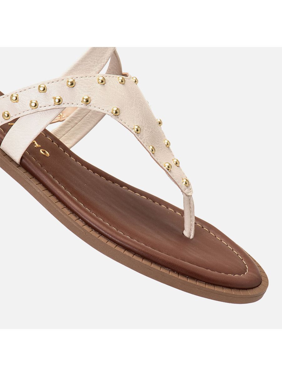 Rasteiras-flats Feminino Milano Off White 14221