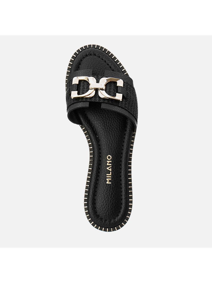 Rasteiras-flats Feminino Milano Preto 13700