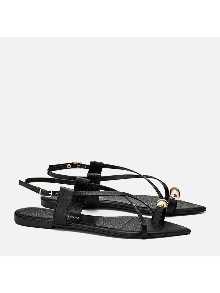 Rasteiras-flats Feminino Milano Preto 13704