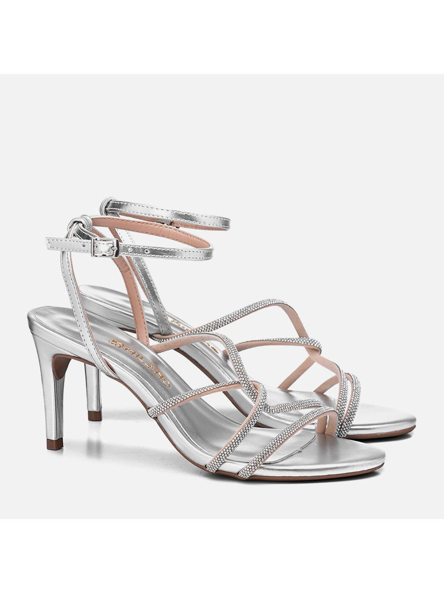 Sandália Feminino Milano Prata 13365