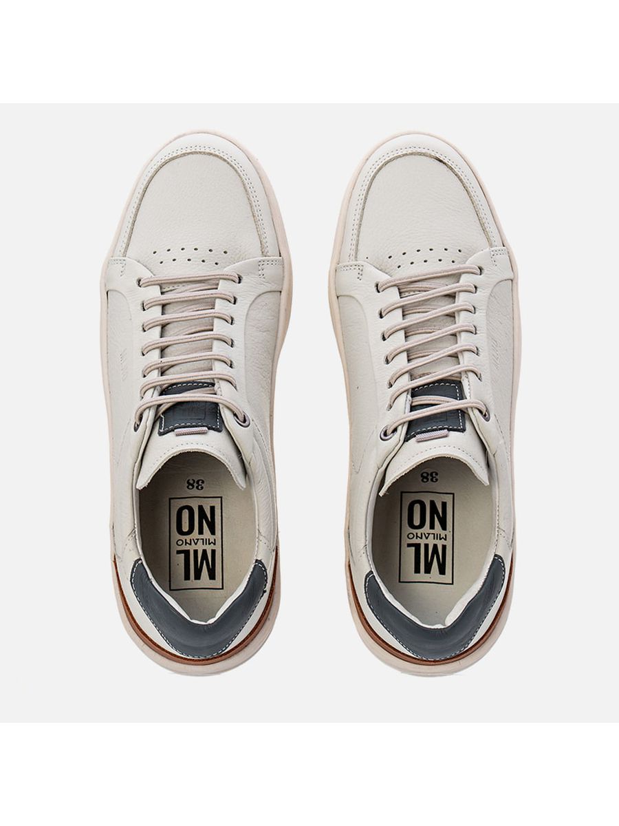 Sapatenis Masculino Milano Off White/marinho/pinhao 13427