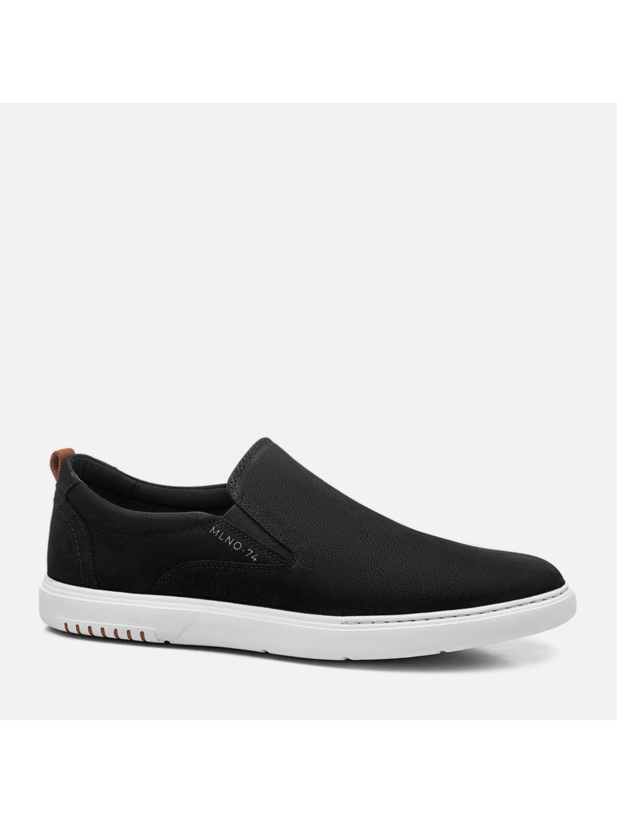 Slip On E Alpargatas Masculino Milano Preto/tabaco 13294