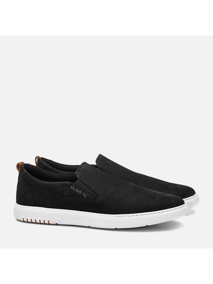 Slip On E Alpargatas Masculino Milano Preto/tabaco 13294