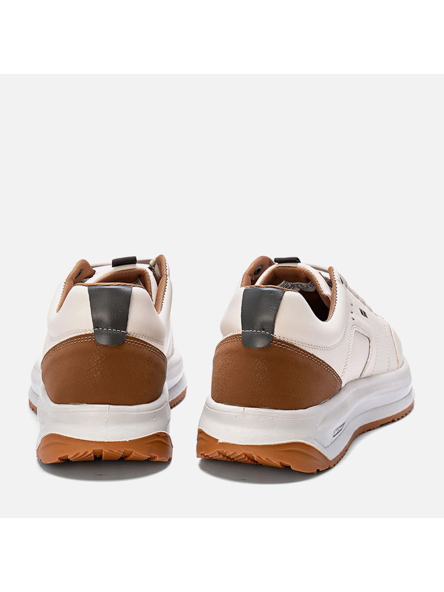 Tênis Casual Masculino Milano Off White/caramelo 14028