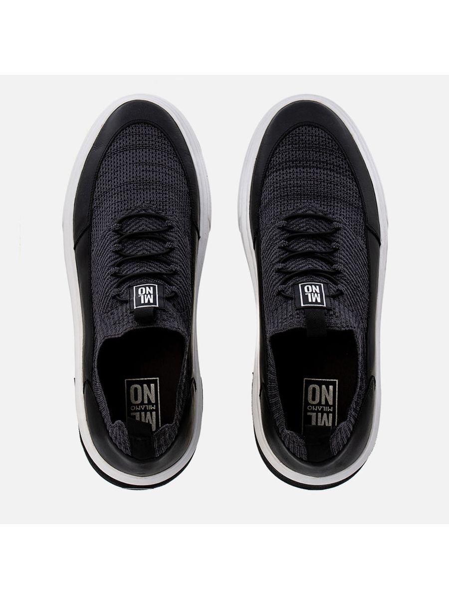 Tênis Casual Masculino Milano Preto/grafite/preto 13565