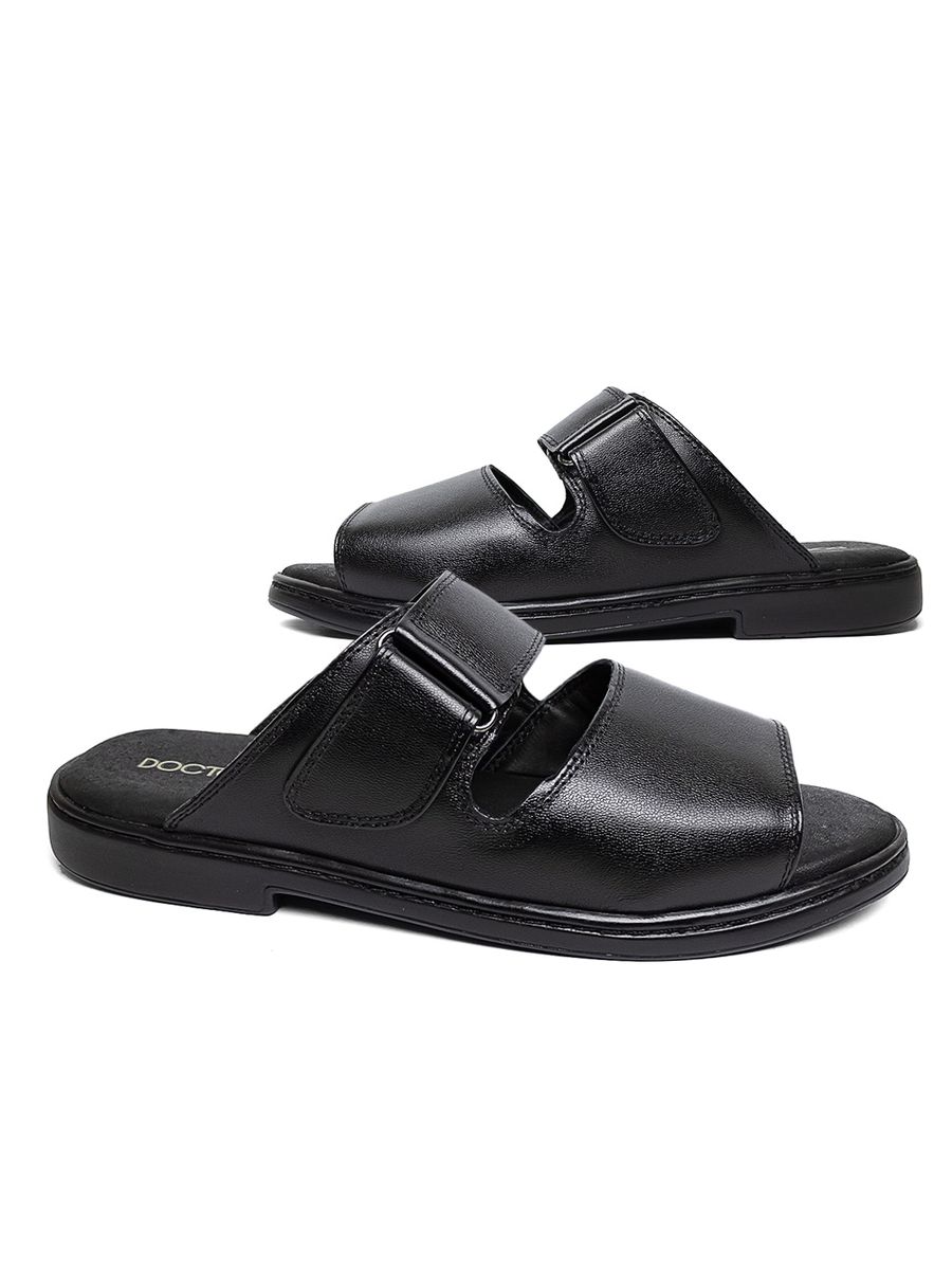 CHINELO CONFORTÁVEL DOCTOR PÉ EM COURO LEGÍTIMO - 511 PRETO