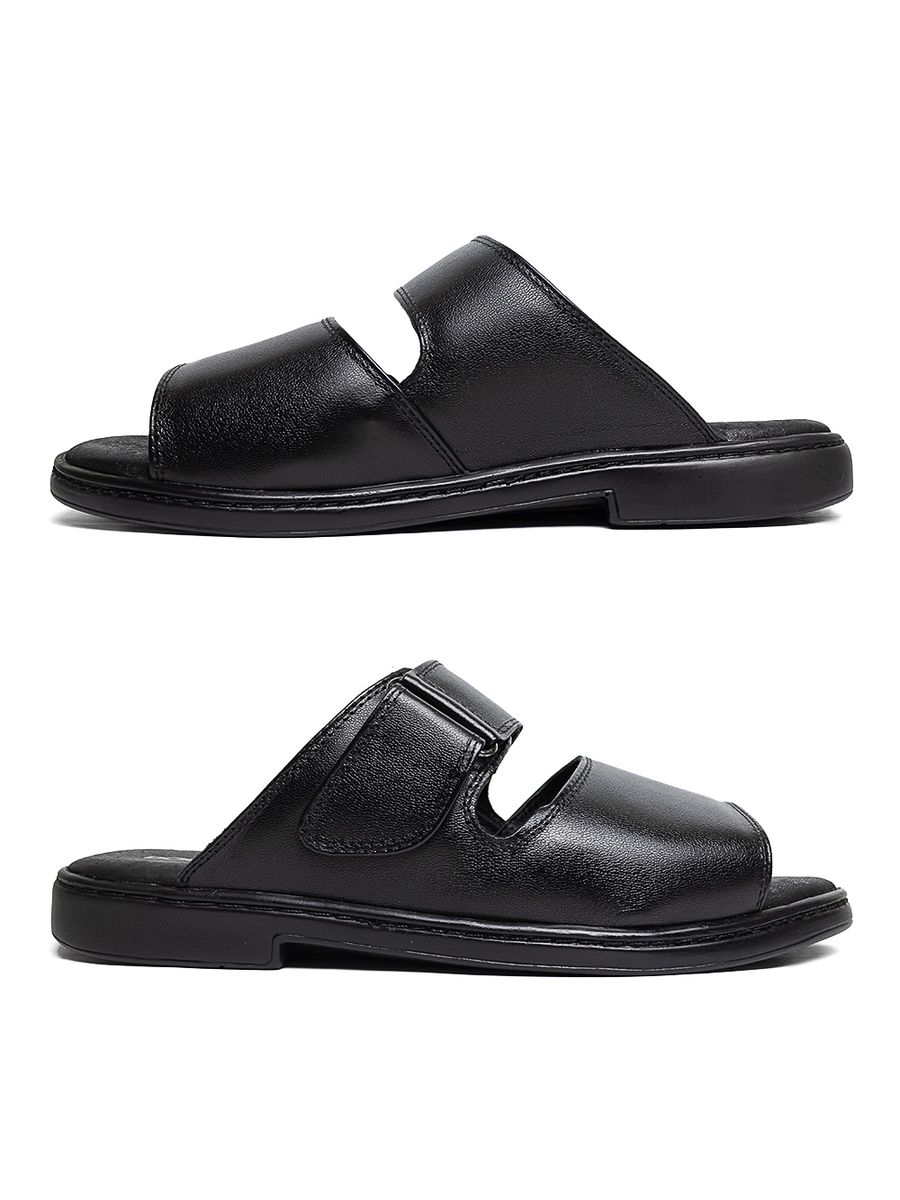 CHINELO CONFORTÁVEL DOCTOR PÉ EM COURO LEGÍTIMO - 511 PRETO