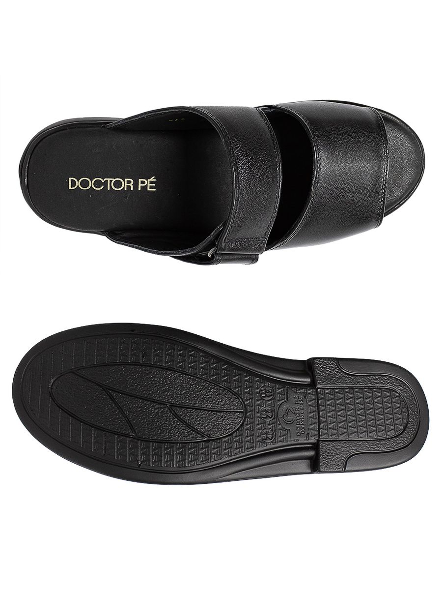 CHINELO CONFORTÁVEL DOCTOR PÉ EM COURO LEGÍTIMO - 511 PRETO