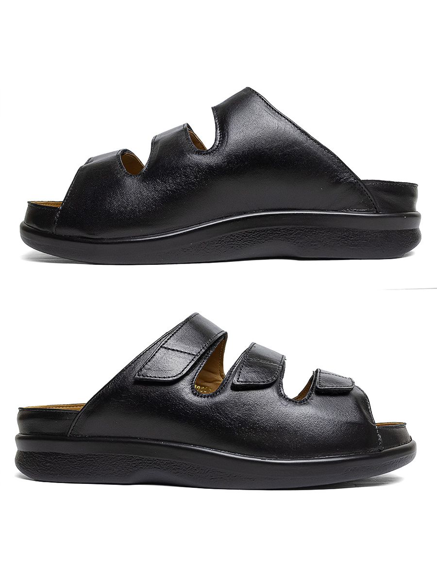 CHINELO PALMILHA REMOVÍVEL INDICADO PARA DIABÉTICO - 840001 PRETO