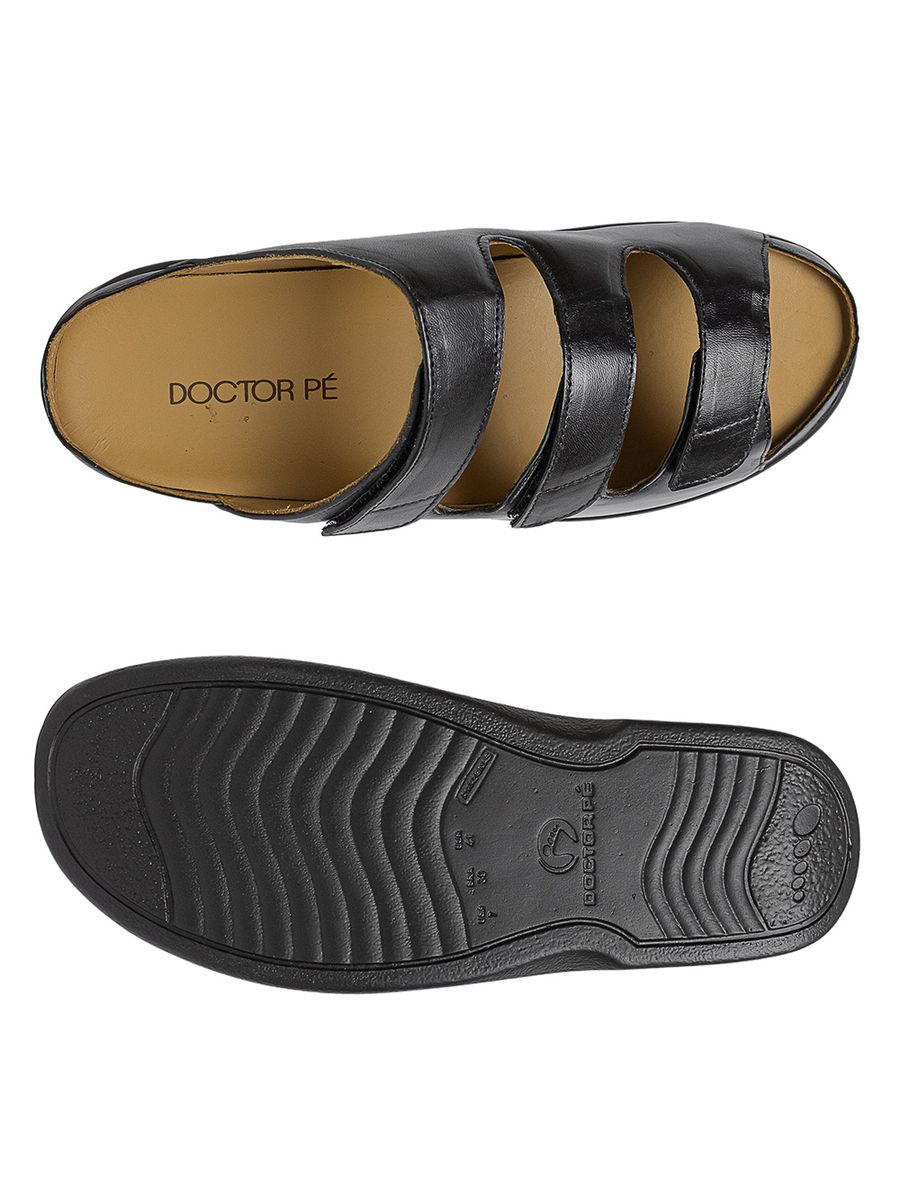 CHINELO PALMILHA REMOVÍVEL INDICADO PARA DIABÉTICO - 840001 PRETO