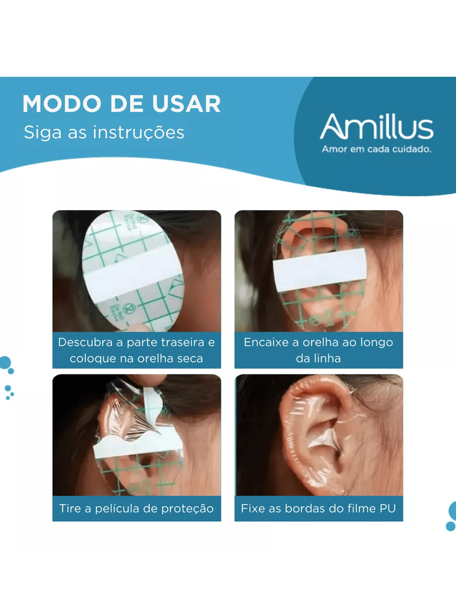 Protetores De Ouvidos Adulto Tampão Impermeável- 120 Unidades .
