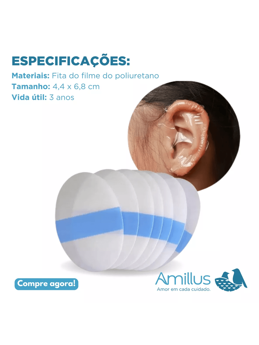 Protetores De Ouvidos Adulto Tampão Impermeável- 80 Unidades .