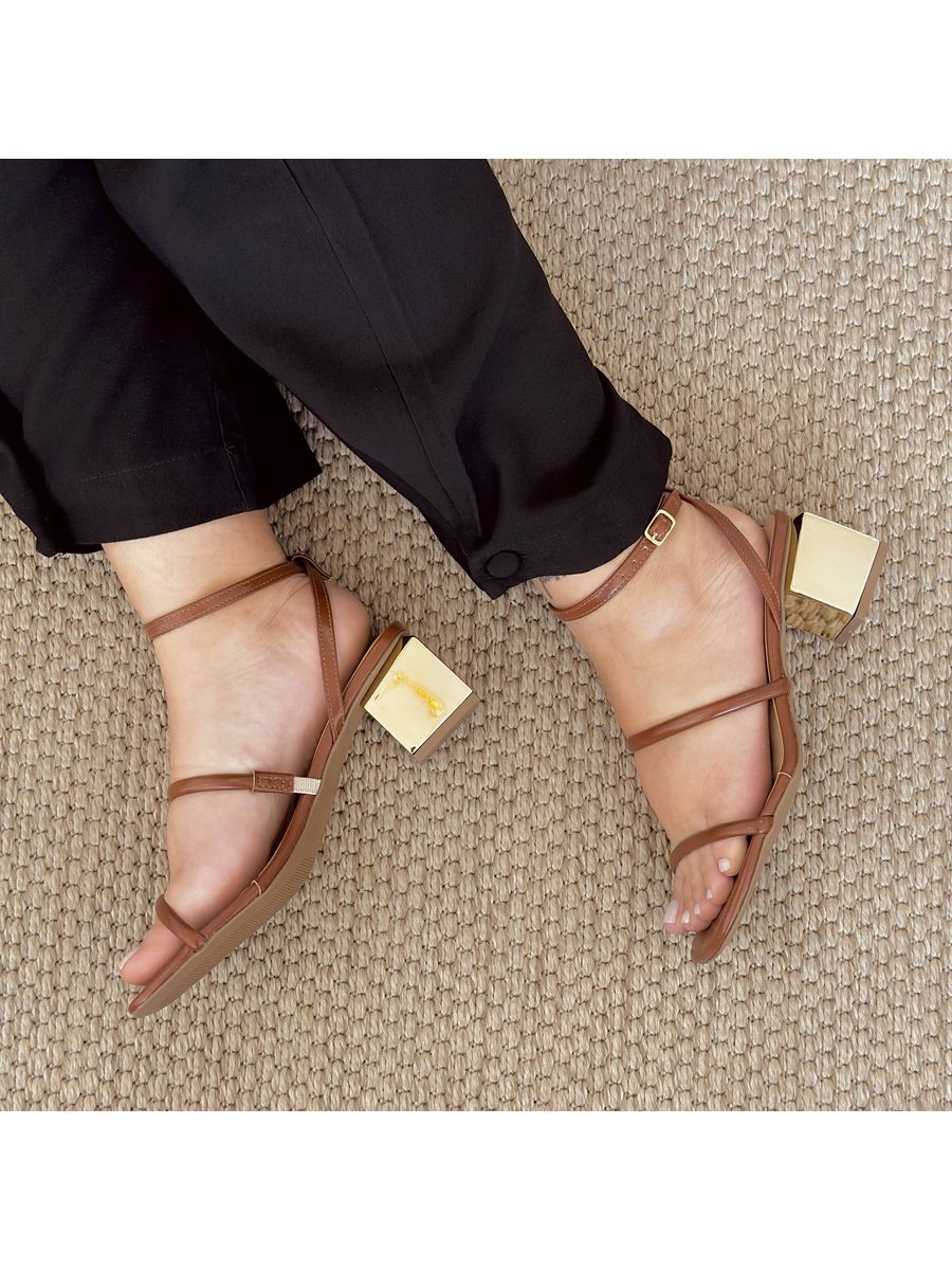 Sandália Fran Caramelo