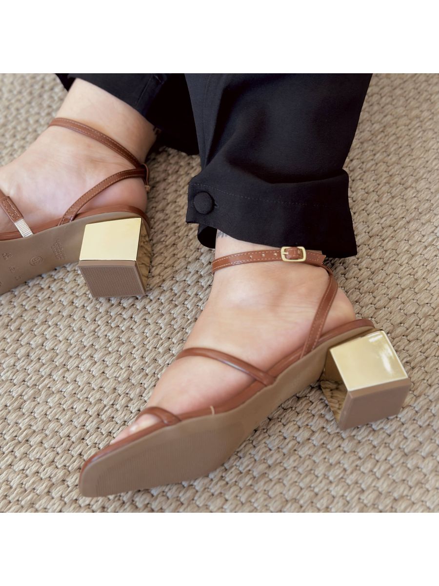 Sandália Fran Caramelo