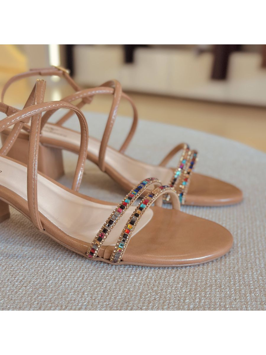 Sandália Camila Caramelo