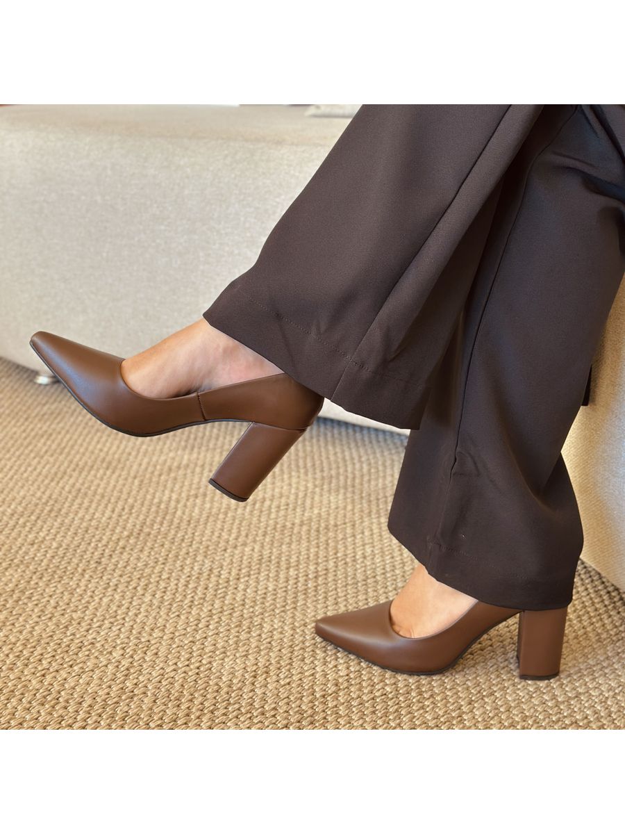 Scarpin Morgana Marrom