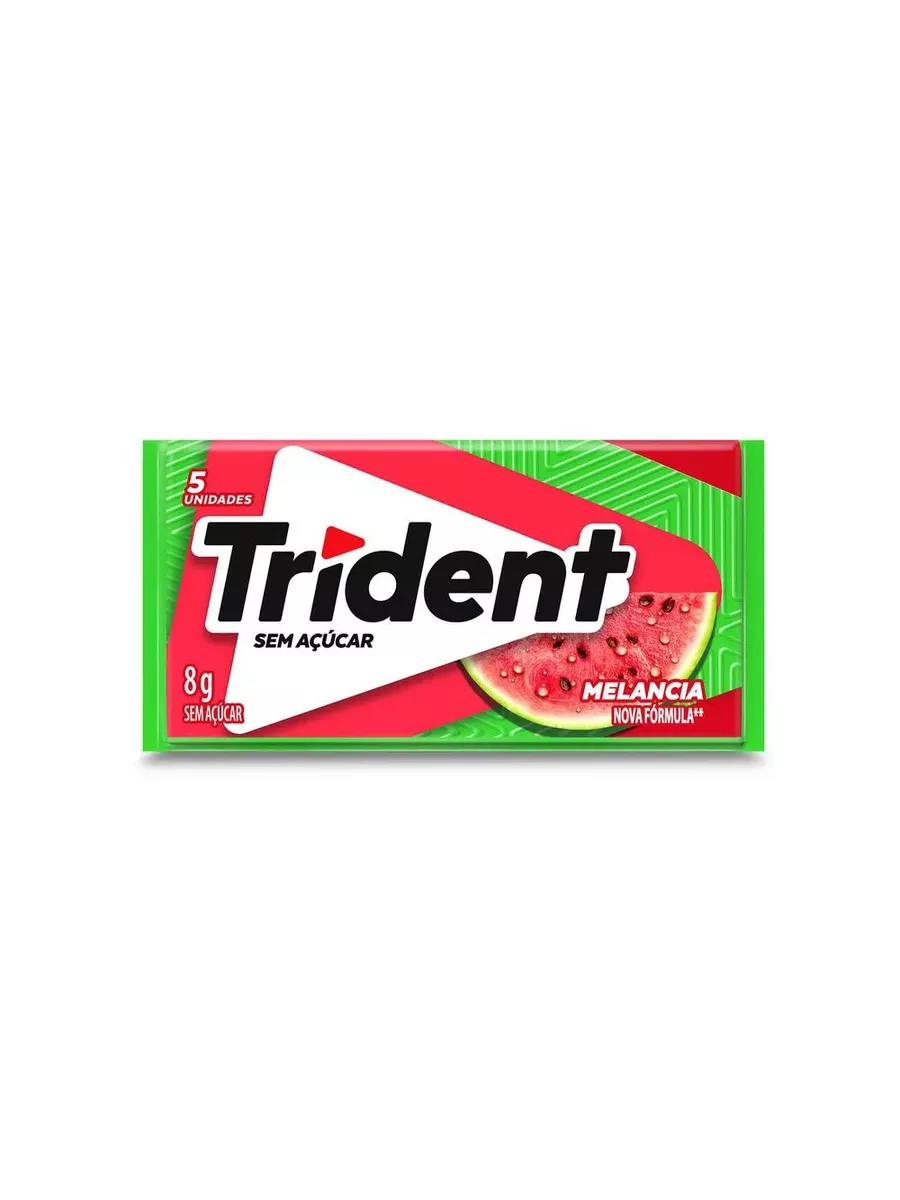 Trident Sem Acuçar Melancia 8g Sem Cor