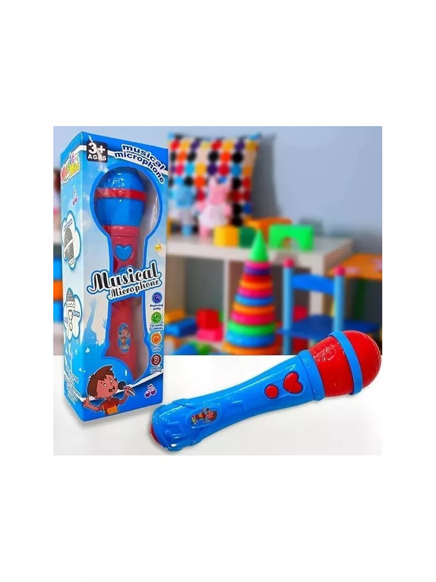 Brinquedo Microfone Infantil Karaokê Som Voz Vermelho N/a