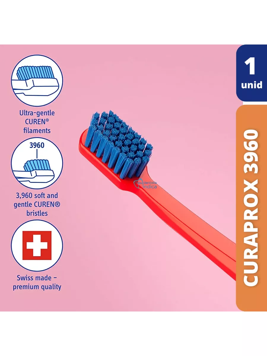 Escova Dental Ortodôntica Cs Ortho - Curaprox Pink