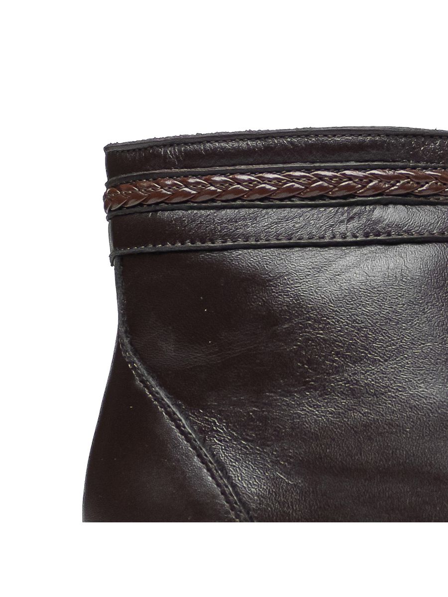 Bota Feminina Cano Baixo Confortável em Couro Legítimo - 1083 - Café CAFE
