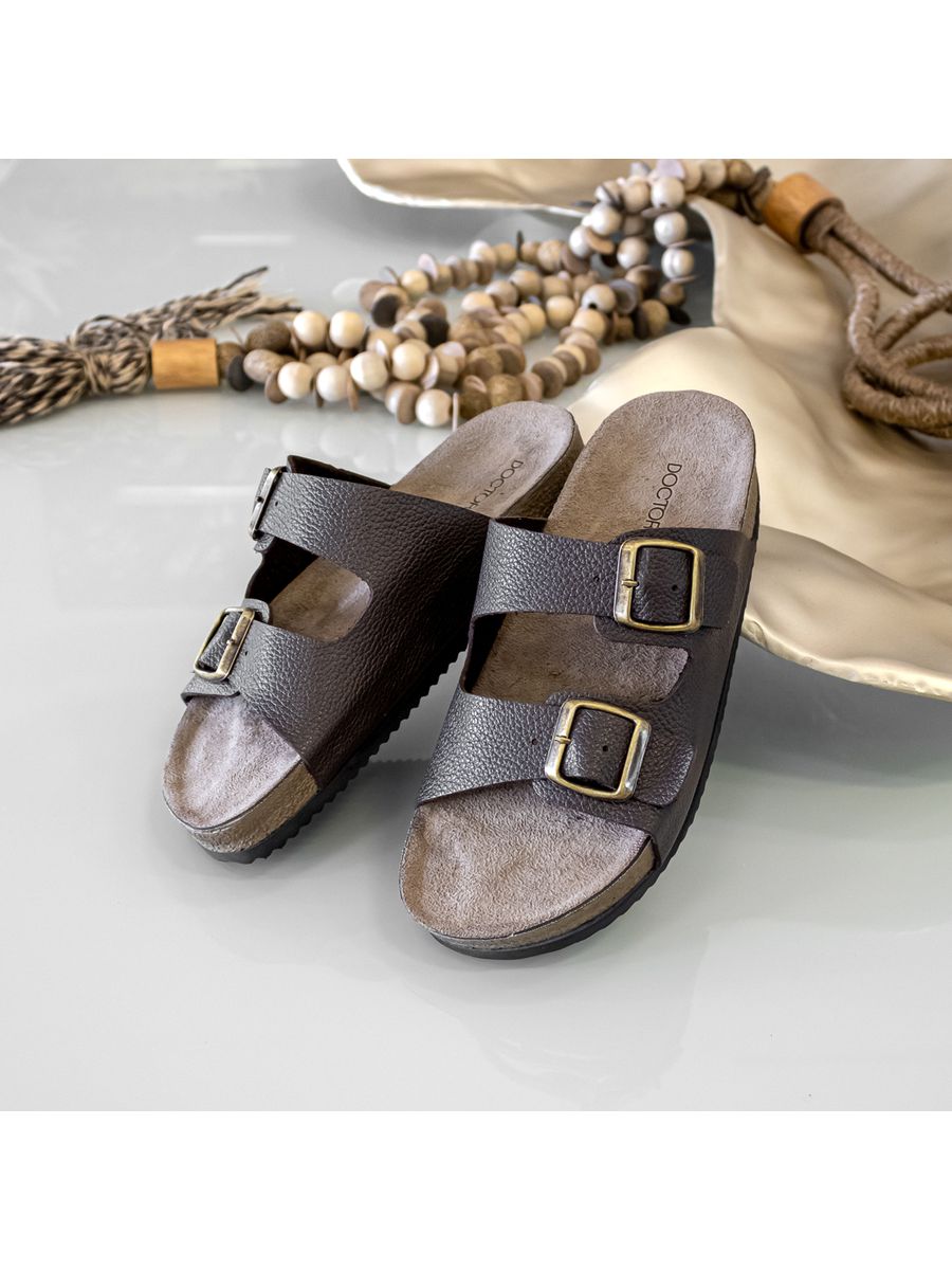 TAMANCO BIRKEN DOCTOR PÉ EM COURO LEGÍTIMO - Z500 CAFÉ CAFE