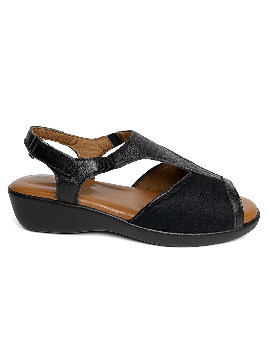 SANDÁLIA ANATÔMICA COM NEOPRENE PARA JOANETE - 194021 PRETO/PRETO