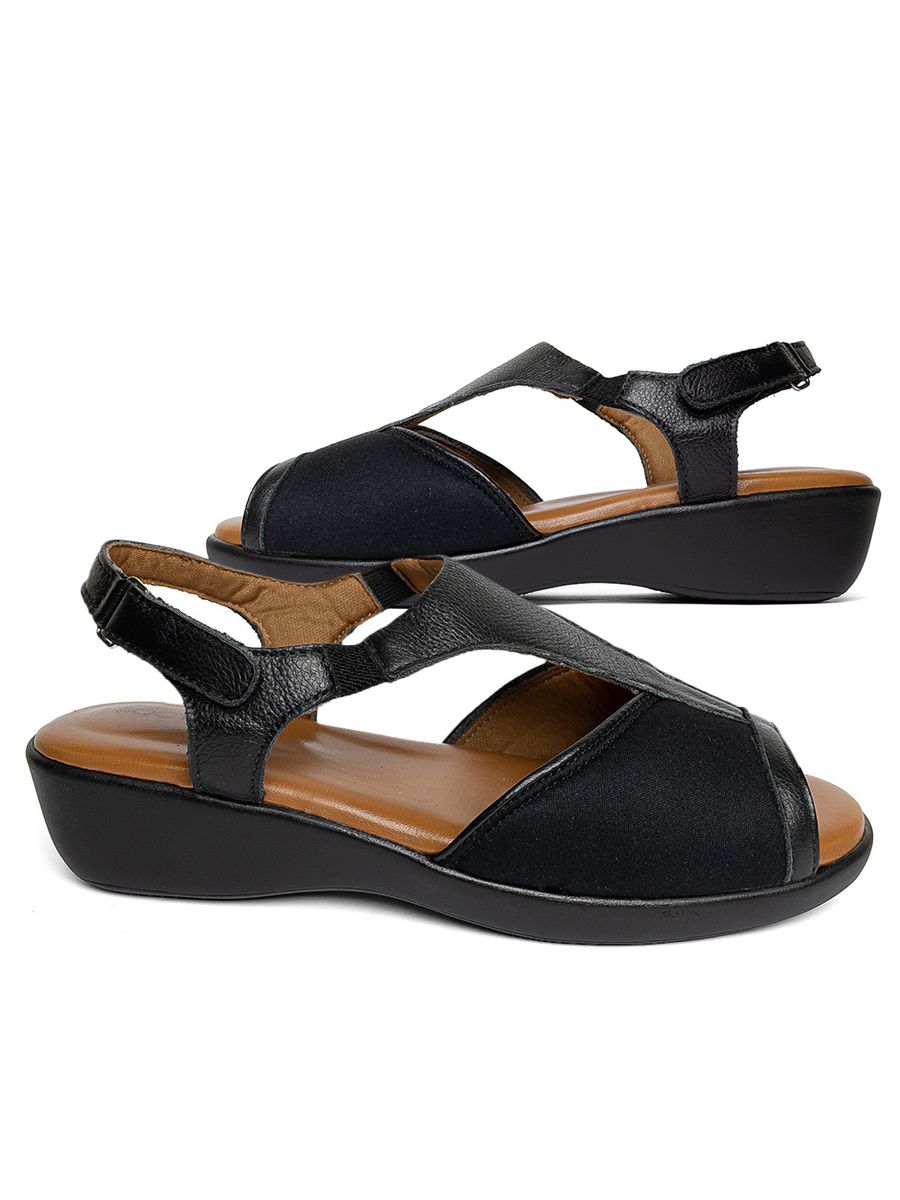 SANDÁLIA ANATÔMICA COM NEOPRENE PARA JOANETE - 194021 PRETO/PRETO